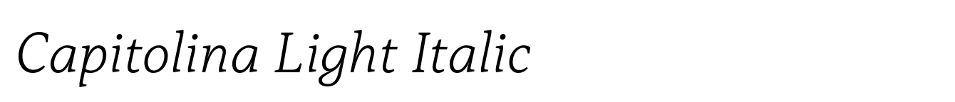 Capitolina Light Italic image